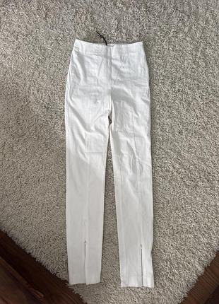 Брюки жіночі massimo dutti білі 2