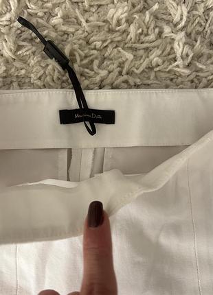 Брюки жіночі massimo dutti білі 3