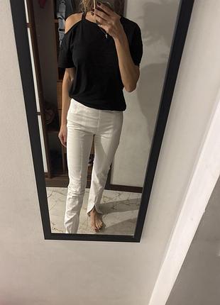 Брюки жіночі massimo dutti білі