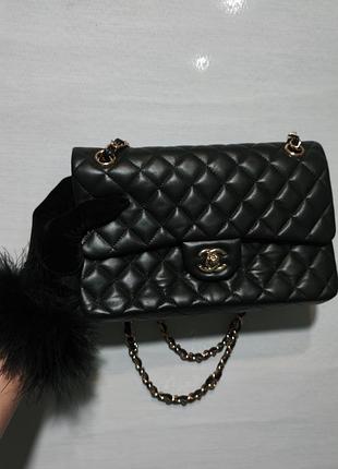 Сумка chanel clasic flap bag black medium