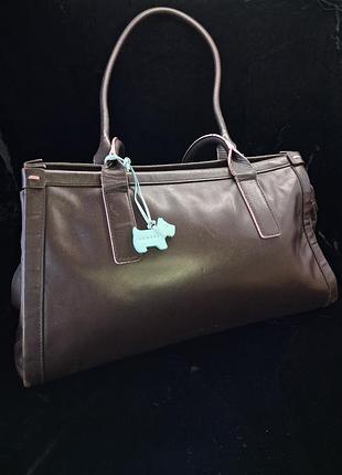 Radley шкіряна класична сумка, натуральна шкіра коричнева