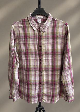 Якісна бавовняна сорочка в клітинку meier hedwig (німеччина), р. 52-54 (xl/xxl) — ідеальний стан!