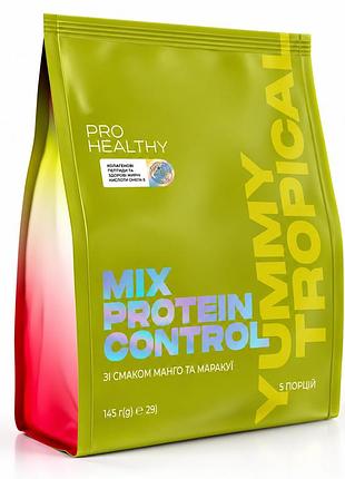 Mix protein control yummy tropical низкокалорийный питательный коктейль контроль и коррекция веса, улучшение форм тела.