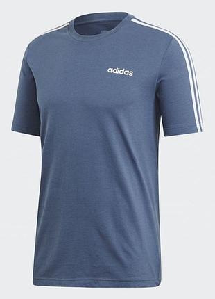 Футболка мужская серая с белыми полосками adidas, м, 44