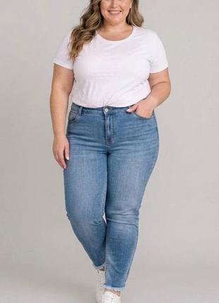 Джинсы женские стрейч 4 xl (56) батал фирмы janina