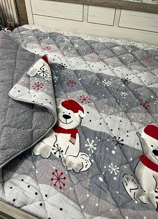 Одеяла меховые (snowflake)

🪡 верх: флис
🧵 низ: штучне хутро
☁️ наполнитель: холлофайбер
🪢 плотность: 300г/кв.м