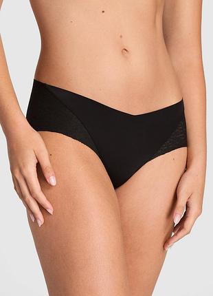 Бесшовные трусики хипхаггеры victoria's secret pink