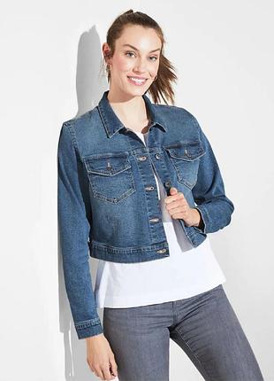 Куртка джинсова жіноча esmara короткого крою 44