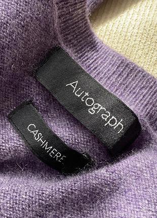Кашеміровий кардиган autograph marks & spencer, великий розмір uk 22, бузковий
