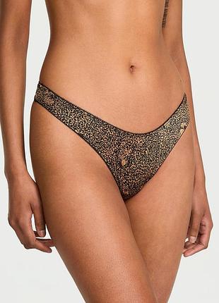 Женские гладкие трусики тонг victoria's secret с эластичными ремешками