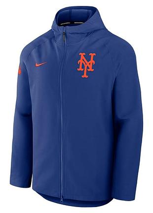 Men's new york mets nike royal authentic collection raglan performance full-zip jacket xl 2