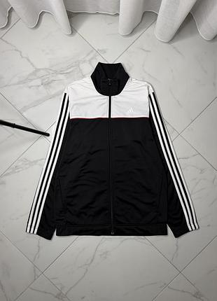 Спортивна олімпійка adidas в чорно-білому кольорі, розмір m