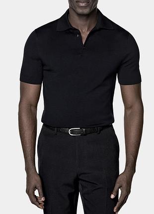 Бавовняне - шовкове поло suitsupply, оригінал (gran sasso, zegna, boss)