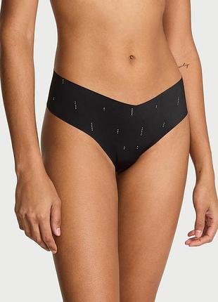 Бесшовные трусики тонг victoria's secret со стразами