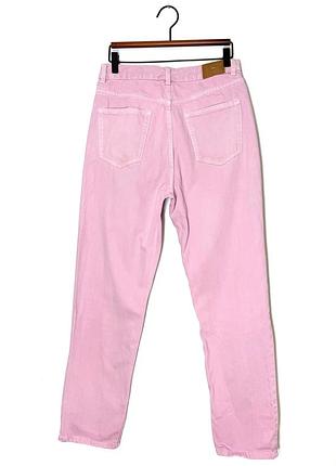 Джинси мом бузкового кольору zara 3
