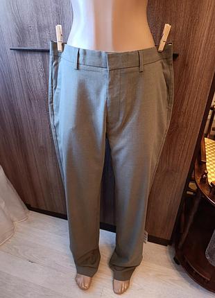 Брюки чоловічі asos pp w36 l34  сірі/демісезонні