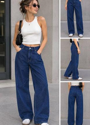 Трендовые широкие джинсы bershka (s / eur 36 / mex 26) / джинсы баллоны / wide leg / barrel