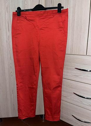 Брюки жіночі marks & spencer чинос помаранчеві, розмір uk 12 / eur 40