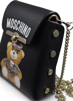 Сумки жіночі moschino чорна 2