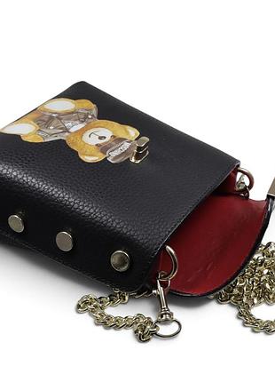 Сумки жіночі moschino чорна 4