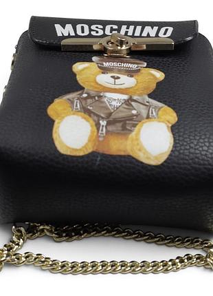 Сумки жіночі moschino чорна 3