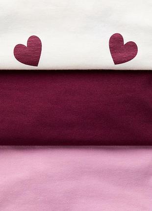 Набір лонгслівів для дівчинки h&m (3 шт.) 2