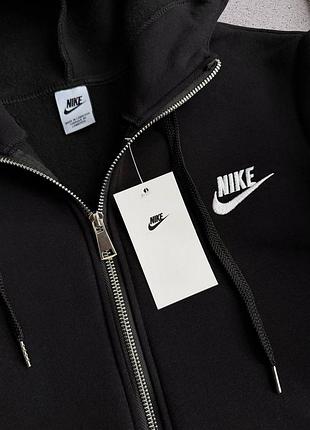 Худі чоловіче nike чорне на флісі 4