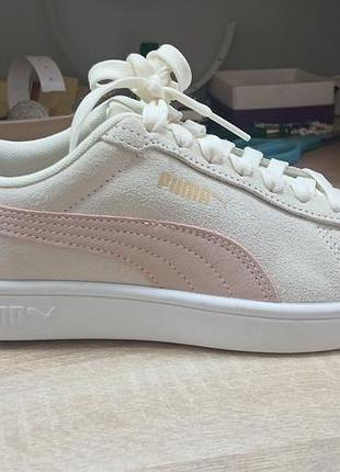 Кеди жіночі puma рожеві, білі