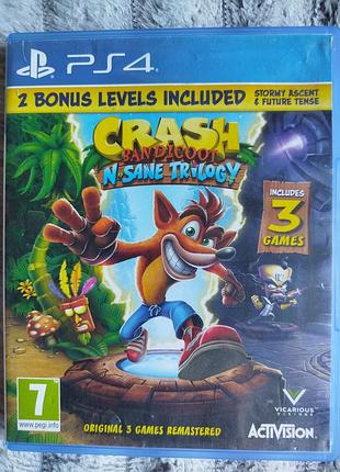 Гра crash bandicoot n sane trilogy для sony playstation 4