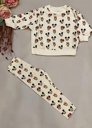 Костюм для дівчаток george disney minnie mouse, молочний, 86 см