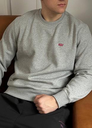 Світшот levis «midtone heather» флісова