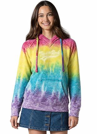 Толстовка з капюшоном mv sport courtney burnout v-notch hooded sweatshirt