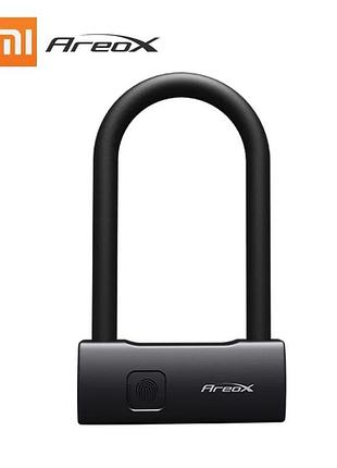 Умный велозмок со сканером отпечатка пальцев xiaomi areox intelligent fingerprint u-lock long version 30см