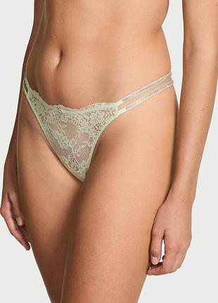 Мереживні трусики бразиліани victoria's secret зі стразами та мерехтливим ефектом