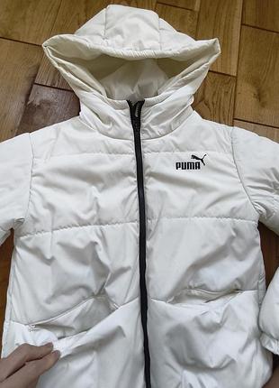 Куртка дитяча puma біла 3