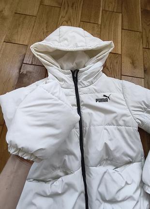 Куртка дитяча puma біла 2