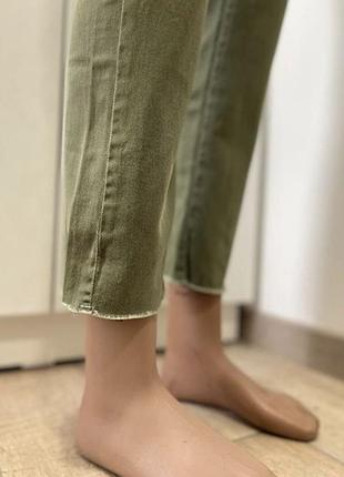 Джинси zara оливкові 4