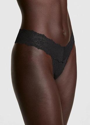 Женские кружевные трусики victoria's secret pink тонг