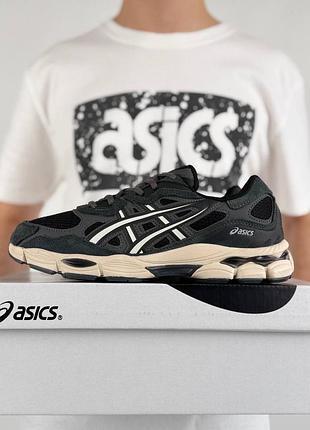 Термо кросівки asics gel-nyc gtx m dark grey beige