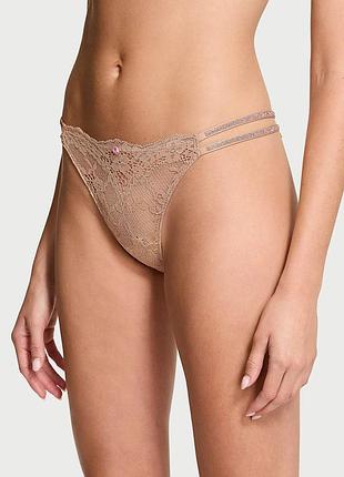 Мереживні трусики зі стразами victoria's secret бразиліани