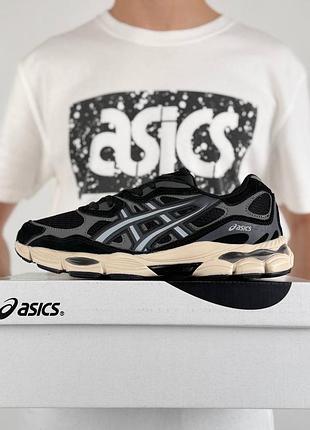 Термо кросівки asics gel-nyc gtx m black grey beige