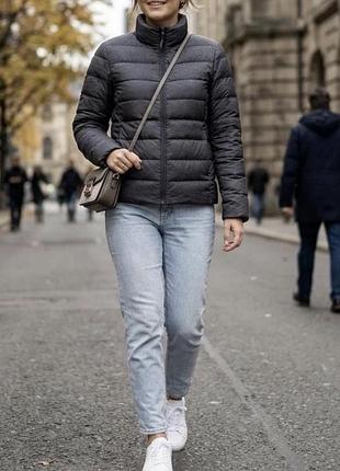 Синій пуховик куртка uniqlo