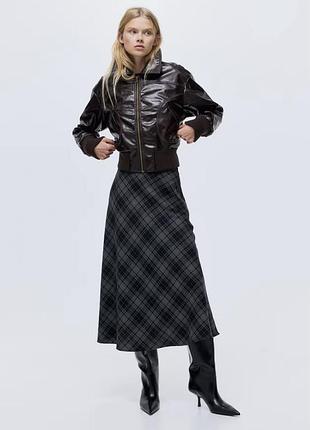 Новая клетчатая в клетку юбка h&amp;m (m)