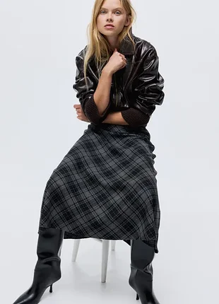 Новая клетчатая в клетку юбка h&amp;m (m) 2