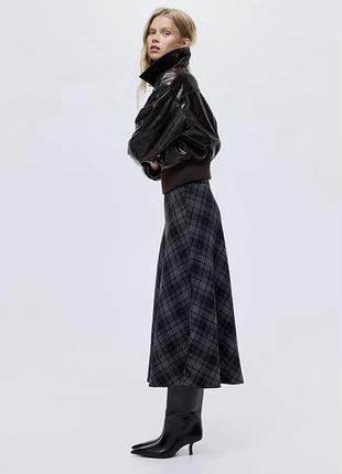 Новая клетчатая в клетку юбка h&amp;m (m) 3