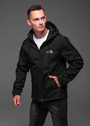 Чоловіча куртка softshell на флісі the north face