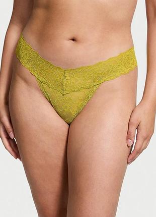 Кружевные трусики тонг victoria's secret