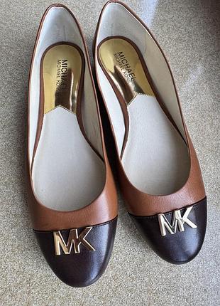 Балетки, michael kors, нові, 8м (38,5), шкіра