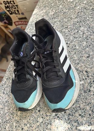 Кросівки жіночі adidas runfalcon 3 tr чорні, бірюзові 38 розмір