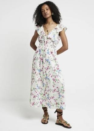 Сукня сарафан шикарна квіткова міді river island